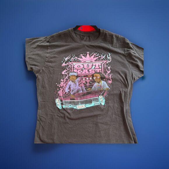 OUTKAST Graphic Design T-Shirt Black Unisex Size L (?)  Fair Condition - Picture 1 of 10